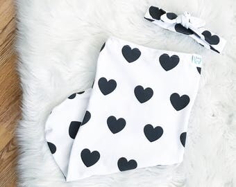 Heart, Swaddle Sack, Swaddle, Cocoon, Sleep Sack, Swaddle, Newborn, Blanket, Headband, Top Knot
