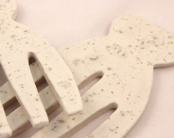 Pottery Salad Servers, Salad Utensils, Salad Tossers, Salad Hands, Salad Tongs, Salad Spoons