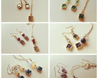 German Glass Glitter Sets - Gold