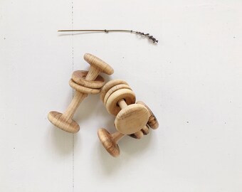 Handmade wooden rattles - Hochet de bois fait à la main