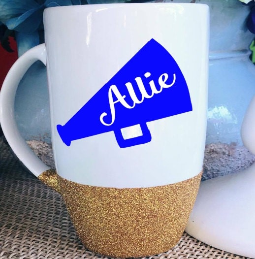 Cheer Coffee Mug Glitter Mug Statement Mug Gift for Cheer