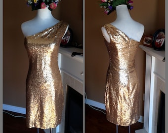 Sequin Short bridesmaid dress, Gold sequin prom dress, Short sequin dress