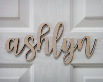 Last Name Wall Decor cursive wood name | etsy Last Name Wall Decor cursive wood name | etsy