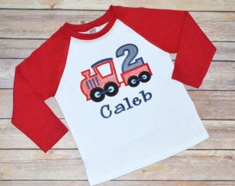 Train birthday shirt, Toddler train shirt, boy birthday shirt, first birthday, second birthday, third birthday, fourth birthday, fifth