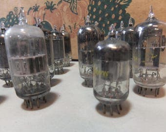 20 Small Vintage Radio Vacuum Tubes -assemblage, steampunk supplies, craft supplies