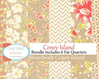 Coney Island Boardwalk Fat Quarter Bundle by Fig Tree Quilts
