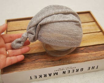 Newborn Boy Hat, Sleepy Hat, Knot Hat, Knit Hat, Newborn Photo Prop, Newborn Props, Neutral Hat, Baby Hat, Baby Boy Hat, Photography Props