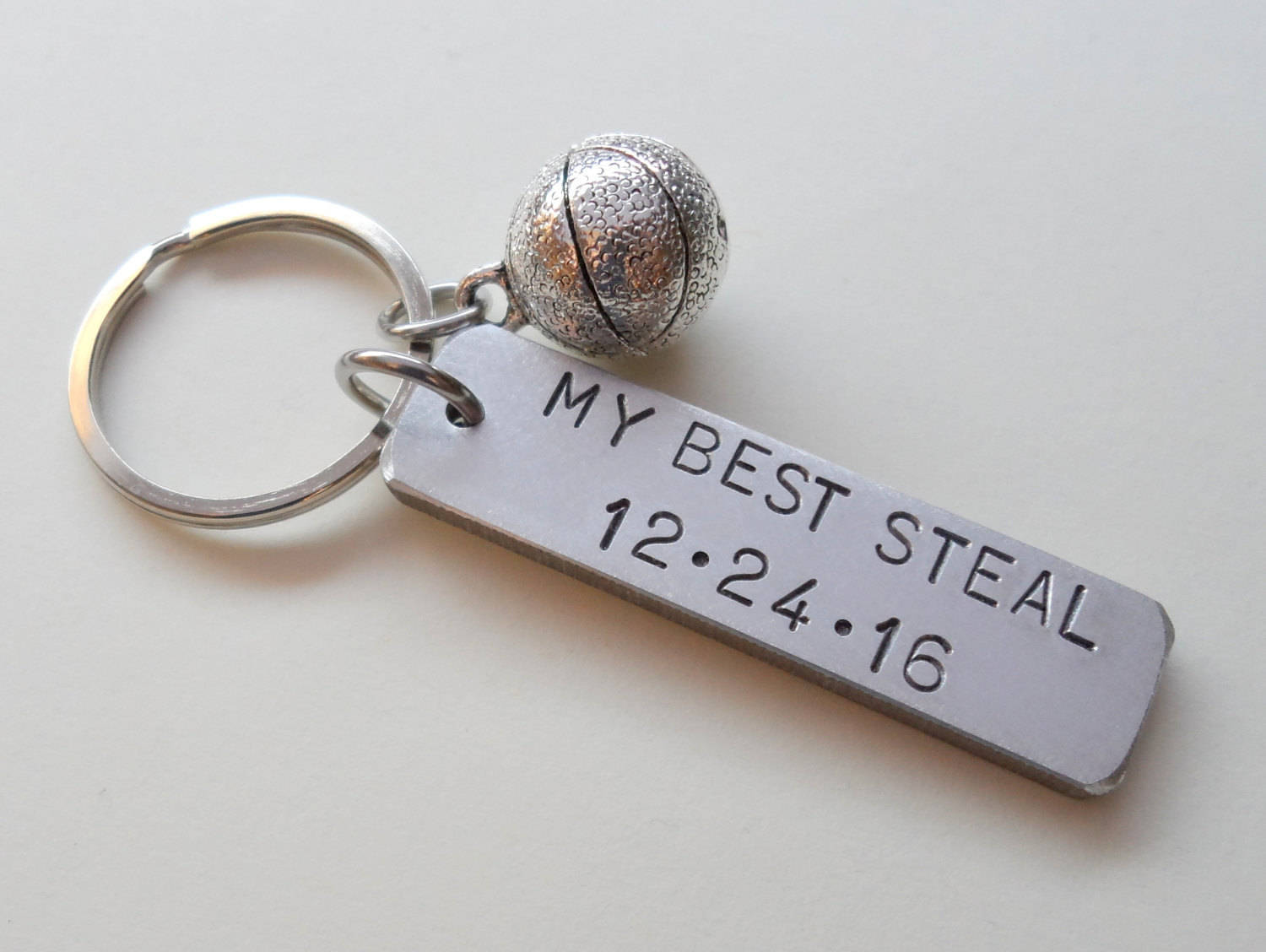 Anniversary Keychain Basketball Keychain Couples Keychain