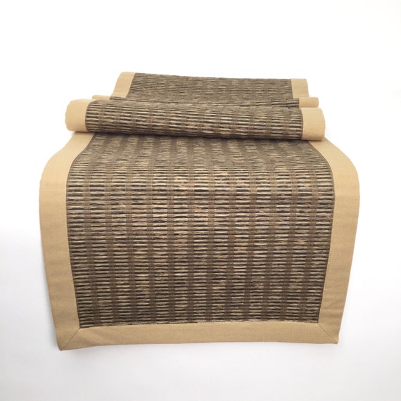 Ratan Natural Woven Table Runner Great for Outdoor Tables and