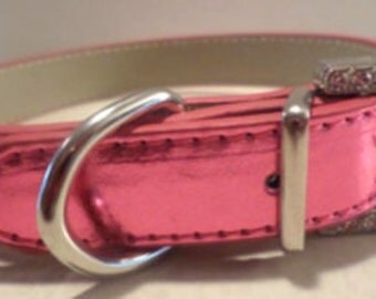 Classy Metallic Dog Collars, Medium 16 inch Lengths!