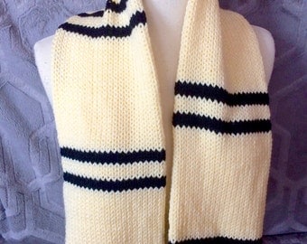 Hufflepuff scarf, Hogwarts scarf, Harry Potter Scarf, Cedric Diggory Scarf, Striped scarf
