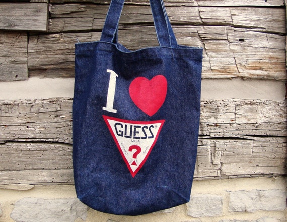 guess denim handbags