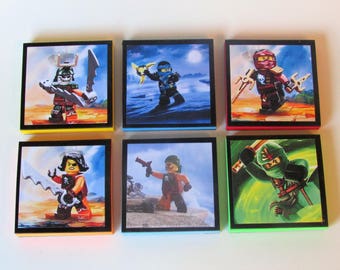 Ninjago Note Pads Set of 6 (set #2) - Excellent Party Favors - Ninjago Party Favors - Ninjago Birthday Party
