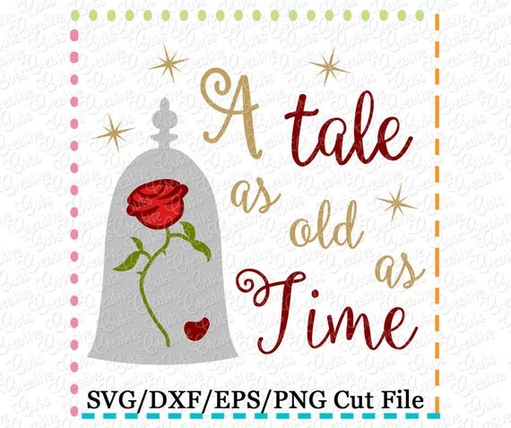 Download A Tale as old as Time Rose SVG Cutting File, flower svg ...