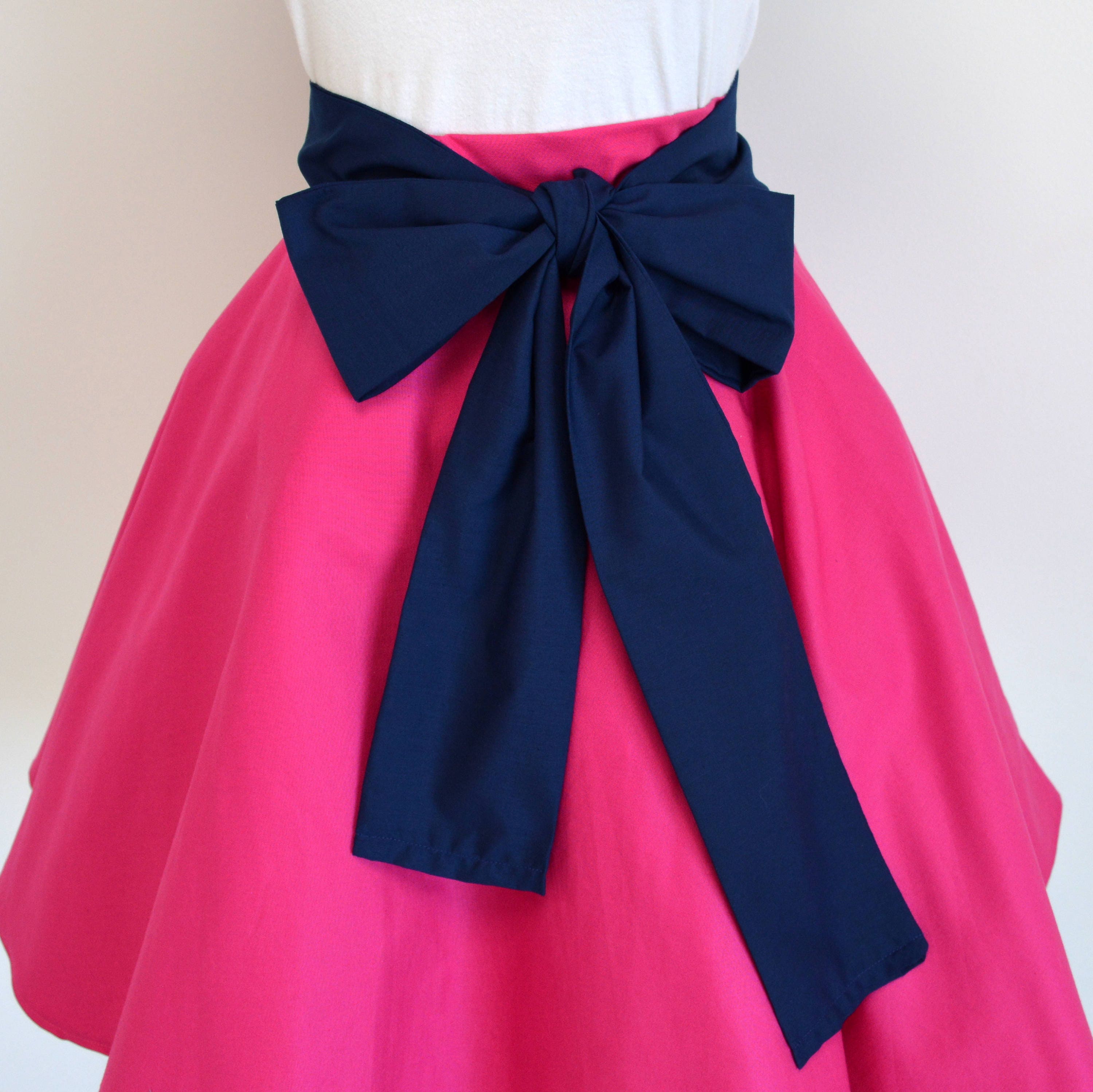 Disney's Mulan Inspired Hot Pink Circle Skirt and Navy