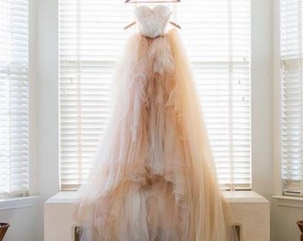 Open Back Wedding Dress, Bohemian Wedding Dress, Tulle Skirt, Boho Wedding Dress, Unique wedding dress, Wedding gown, gown, bridal dresses