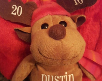 personalized reindeer plush