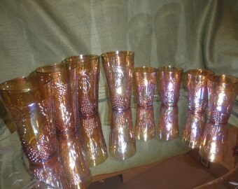 Carnival Harvest Grape Marygold Drinking Glasses and Tumblers