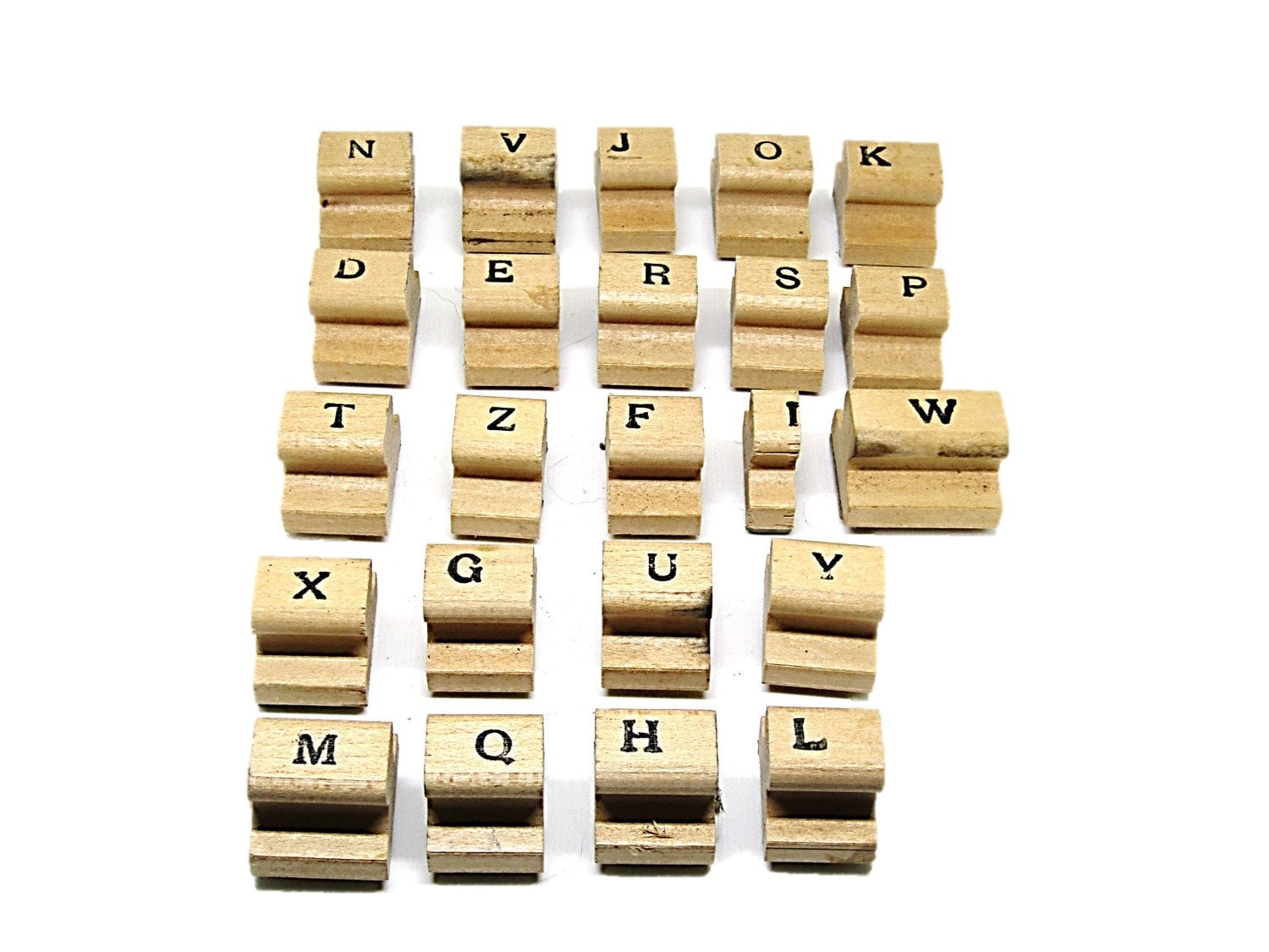 Letter Stamp Set Wooden Rubber Stamps Alphabet Stamps