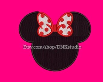 Disney Minnie Mouse Embroidery Design - 6 Sizes - INSTANT DOWNLOAD