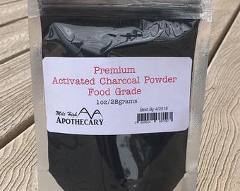 Activated Charcoal Powder • Premium Food Grade • Indigestion • Teeth Whitening • Skin Care • Soaps • Detox • Acne • Mask