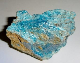 1pc #2 Raw Blue Apatite Large Premium Quality Rough 100% Natural Healing Crystal Gemstone Stone Specimen