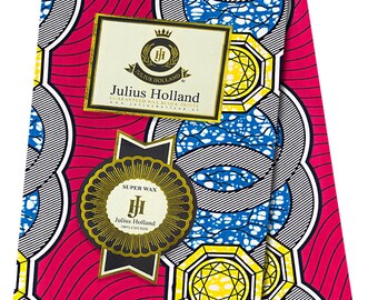 WHOLE 6 YARDS super Julius Holland Block Wax Print Cotton African Fabrics Kitenge/Tissues Africain/tissu block wax print