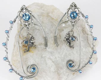 Elven Ear Cuffs - Dragon Ear Cuffs - Elf Ears - Fairy Ears - Fairy Ear Cuffs - Dragon Cuffs - Wire Ear Cuffs - Wire Wrap Ear Cuffs