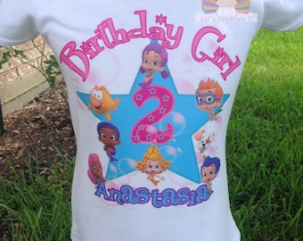 Bubble Guppies Molly Birthday shirt, Bubble Guppies Birthday Shirt