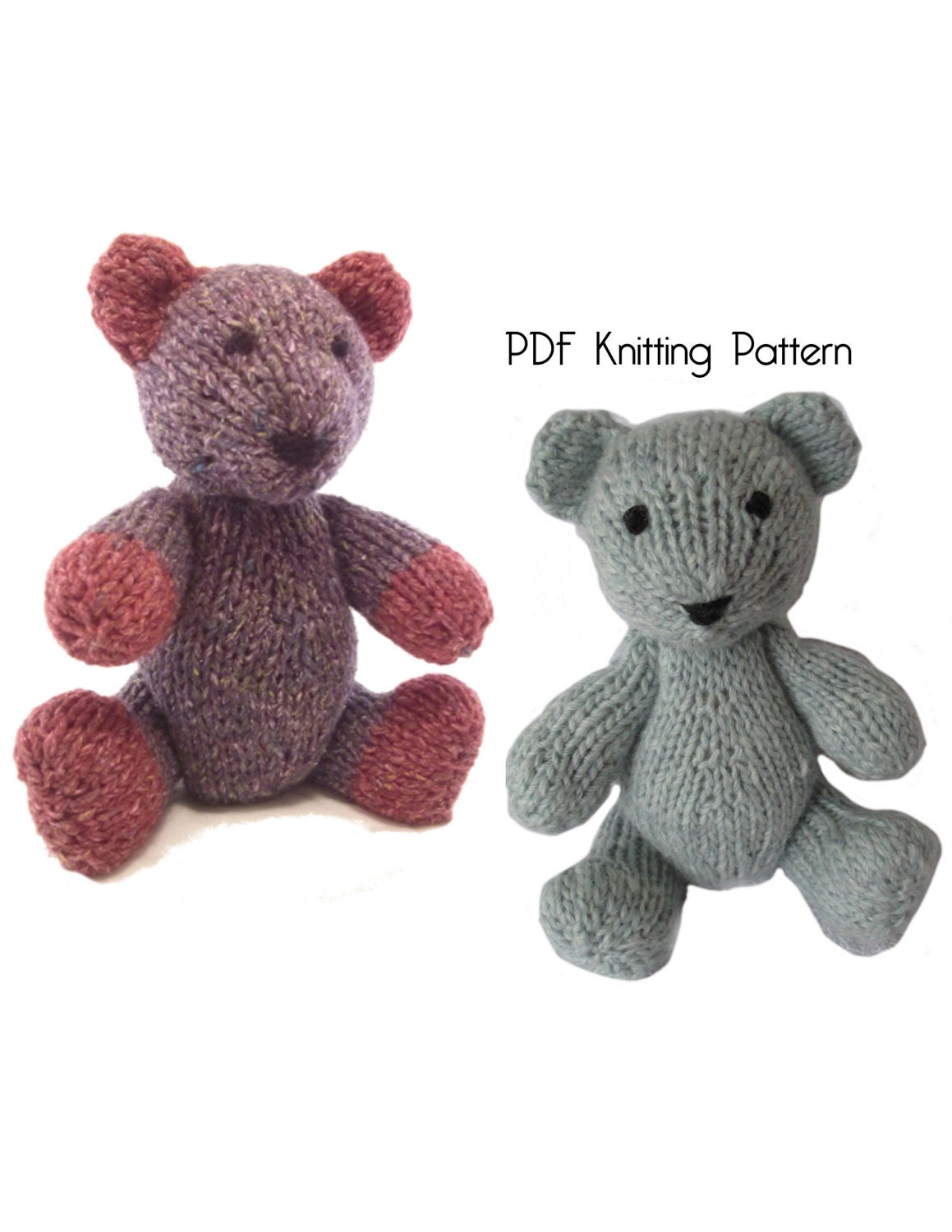 Knitted Classic Bear Pattern PDF Pattern Knitting Pattern
