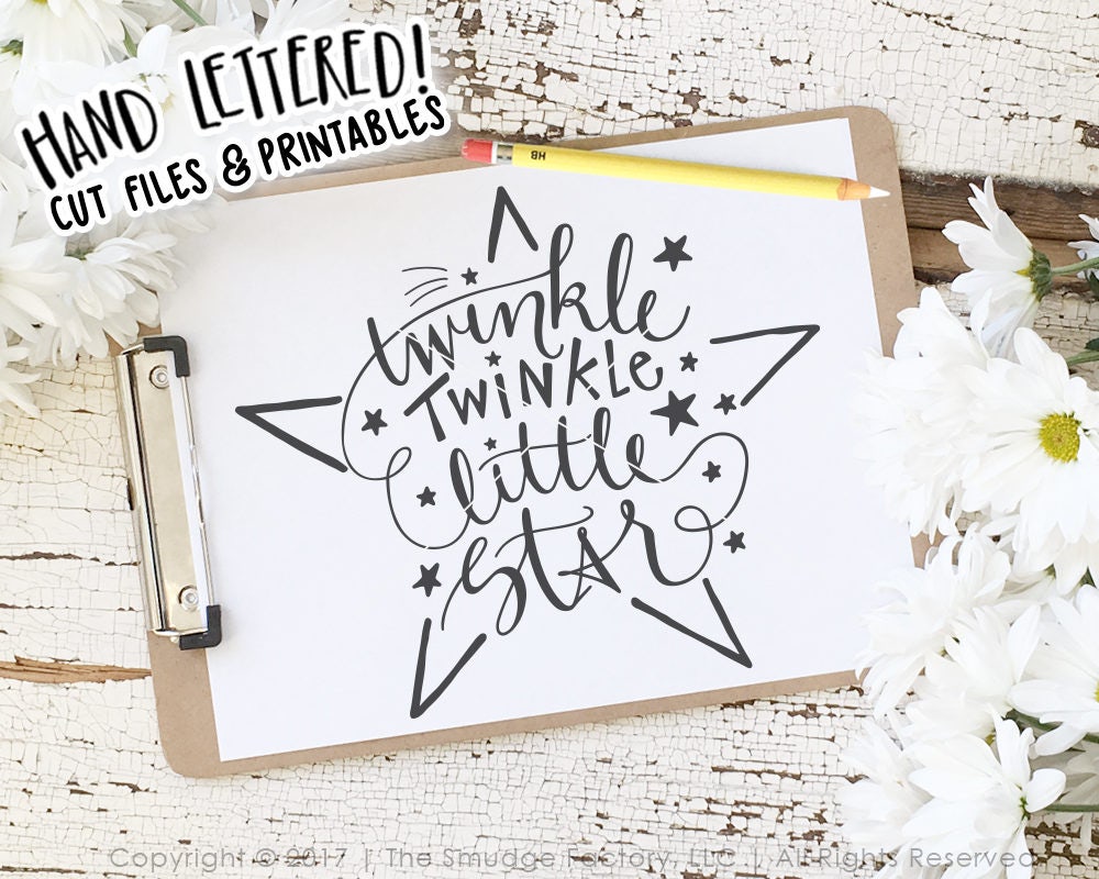 Download Twinkle Twinkle Little Star SVG Cut File Star SVG