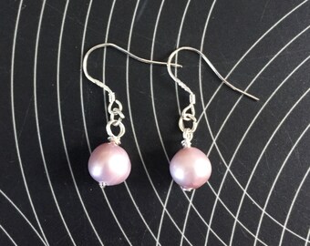 Pink Freshwater Pearl Earrings