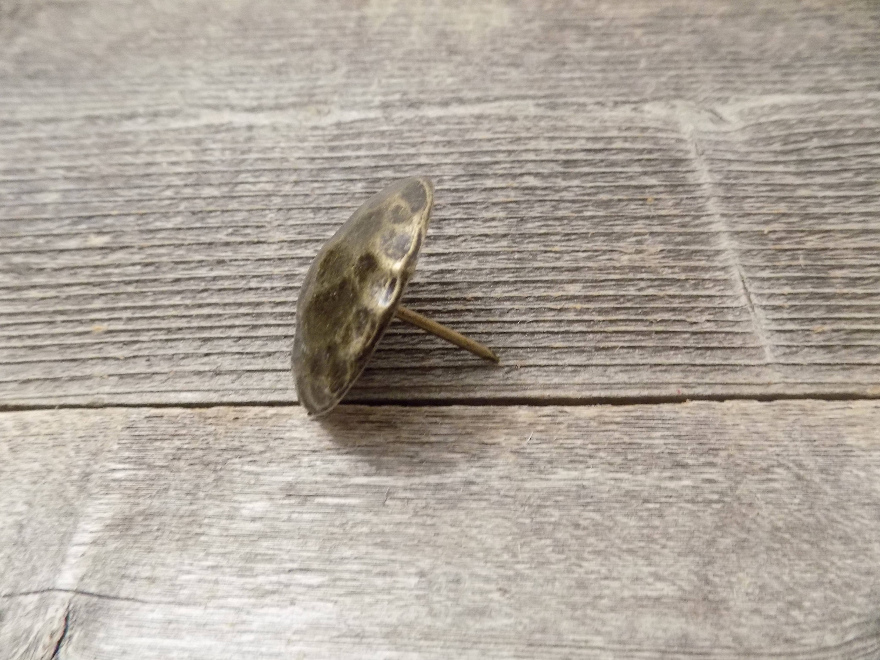 15 Clavos Decorative Nail Heads Rustic Oil Rubbed Worn Brass 1 2 15 Clavos Decorative Nail Heads Rustic Oil Rubbed Worn Brass 1 2