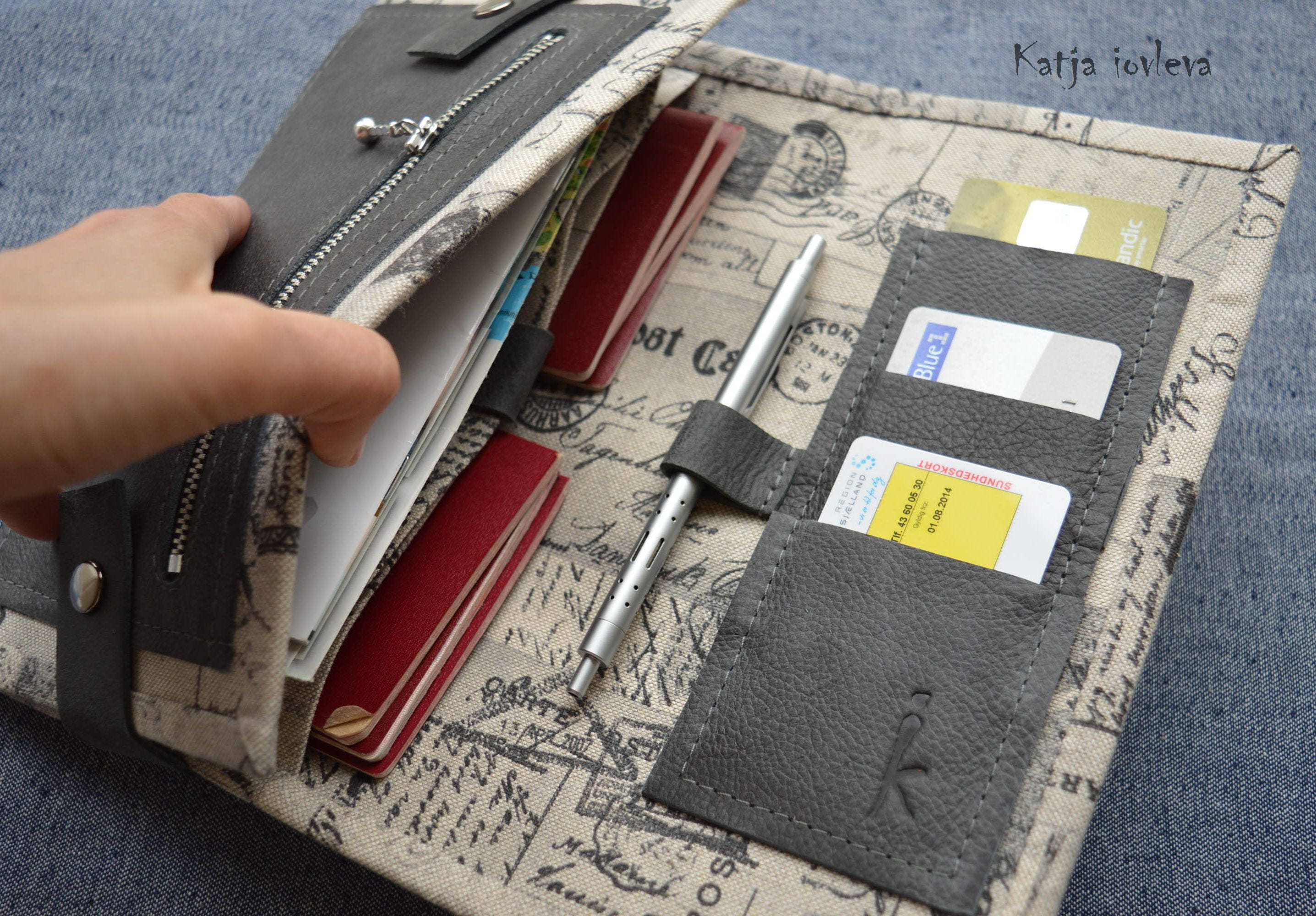Family passport holder Up to 6 passports Travel organizer