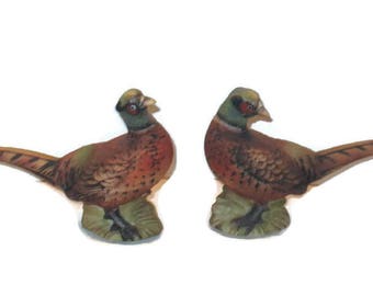 Vintage Pheasant Shakers, Salt And Pepper Shakers. Table Decor, Shakers, Home Decor, Vintage Shakers, Country Shakers, Cabin Decor
