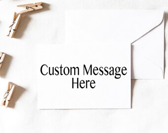 Custom Card Instant Download, custom greeting card, custom flat card, custom card, custom card design, create your own card