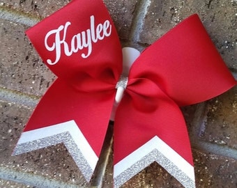 Custom cheer bows personalized with name