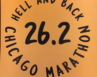 Chicago Marathon running decal