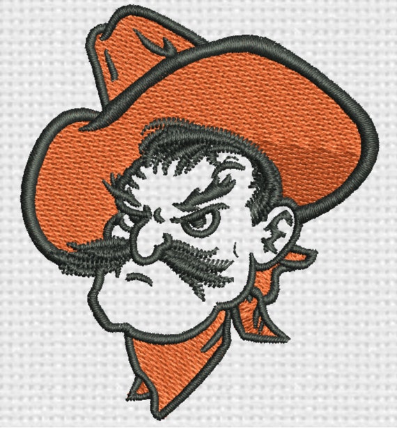 Oklahoma state pistol pete jessecmault design by textilesdesigned