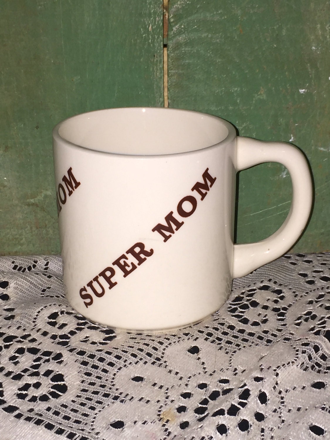 Supper Mom Coffee Cup Super Mom Coffee Mug Tea Mug Vintage