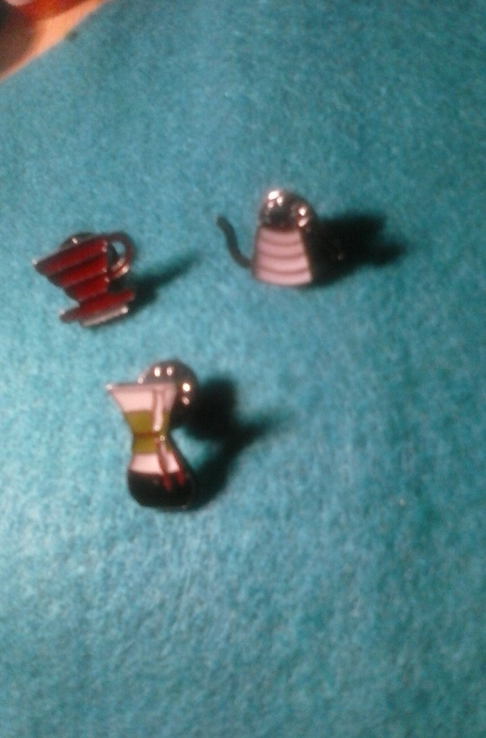 Three Fun Enamel Lapel Pins Cofee Pots And Mug Free Shipping
