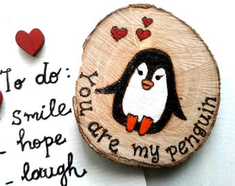 You're My Penguin Gift, Penguin Small Gift, Valentine's Gift for Him, Penguin Gift, Fridge Magnet, Gift for Him, Gift For Boyfriend