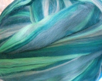 Merino Wool Combed Top/Roving by the Pound - Malachite