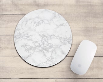 Marble mousepad/white marble/marble mousepad/mousepad/desk accessory/cute mousepad/marble decor