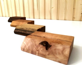 Professional Wood Business Card Display – Professional Wood Office Décor – Simple Wood Desk Organizer – Elegant Wood Business Card Holder