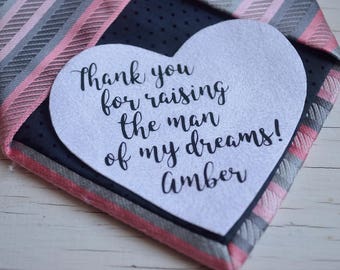 father of the groom gift for groom dad wedding tie patch father tie for father wedding day labels tie groom parent wedding gift from bride