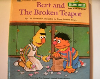 Bert and the Broken Teapot, Sesame Street, 1985, Growing Up Book, Jim Henson