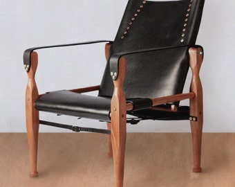 Safari Chair, Leather Chair, Lounge Chair, Accent Chair, Campaign Chair, Sling Chair, Roorkhee Chair, Camp, Custom Bespoke Furniture