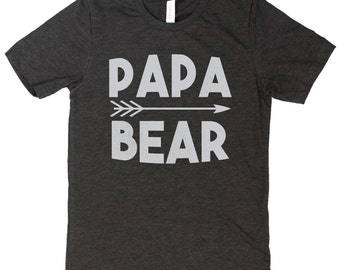 Papa Bear Shirt, Papa Bear TShirt, Papa Shirt, Papa Tshirts, Papa Gifts, Dad Gifts, Dad Birthday, Dad TShirt, Dad To Be, Bear Family Shirts