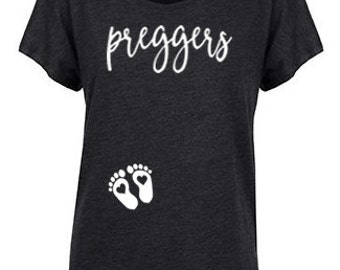 preggers shirt, pregnancy shirt, preggers announcement, mom to be shirt, maternity tee, baby bump shirt, shower gift, maternity shirt